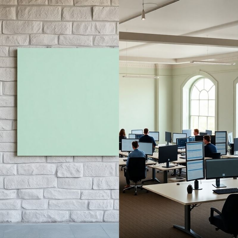 Kingsley Group team working in a calm, stone-and-mint Limerick office